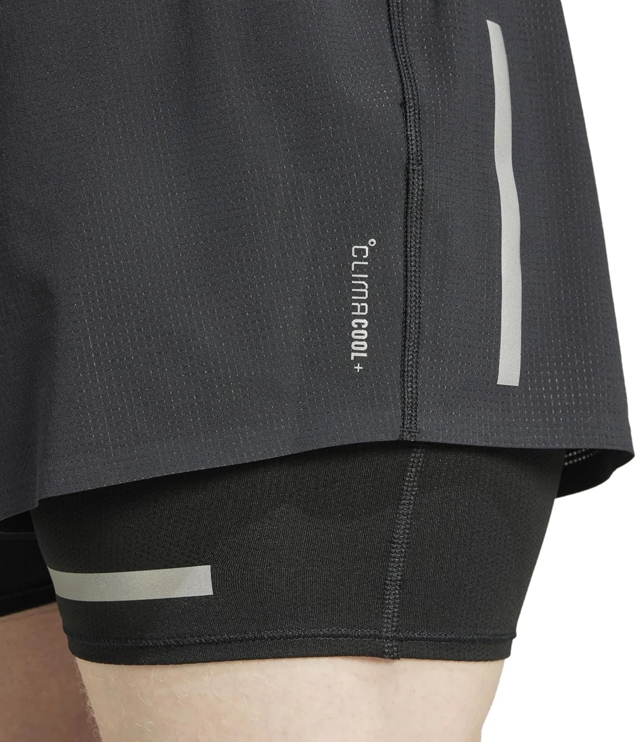 adidas Men's Ultimate Running Reflective Two-in-One Shorts