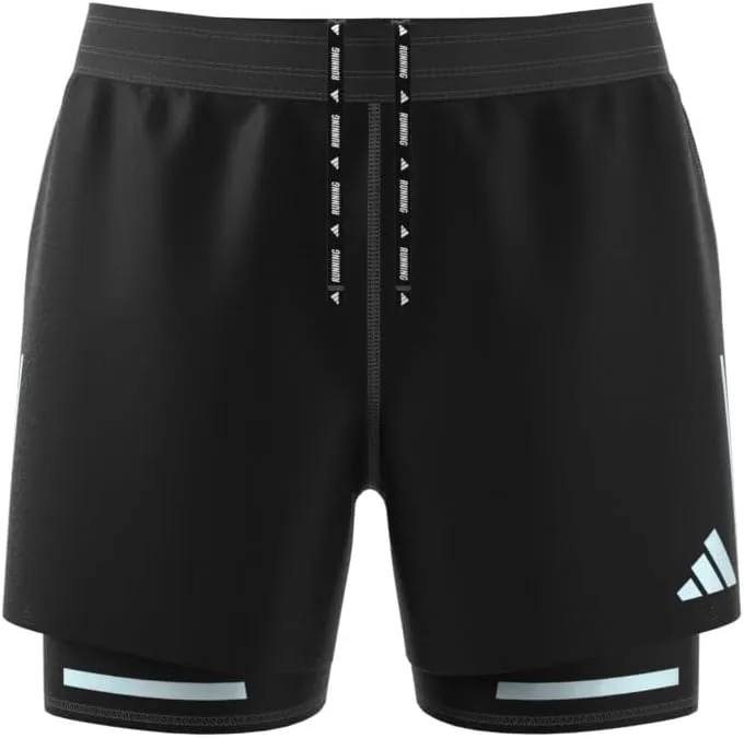 adidas Men's Ultimate Running Reflective Two-in-One Shorts