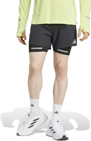 adidas Men's Ultimate Running Reflective Two-in-One Shorts