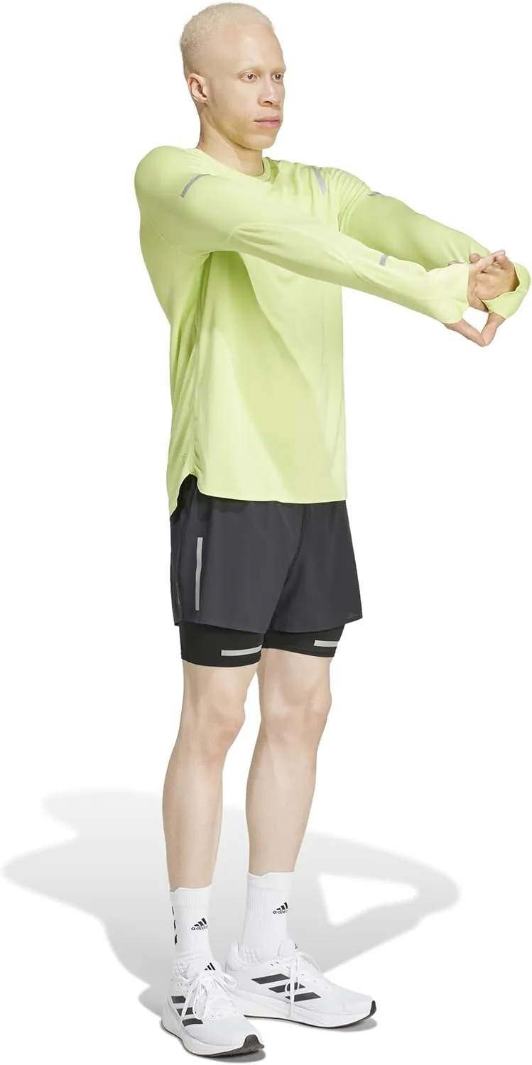 adidas Men's Ultimate Running Reflective Two-in-One Shorts