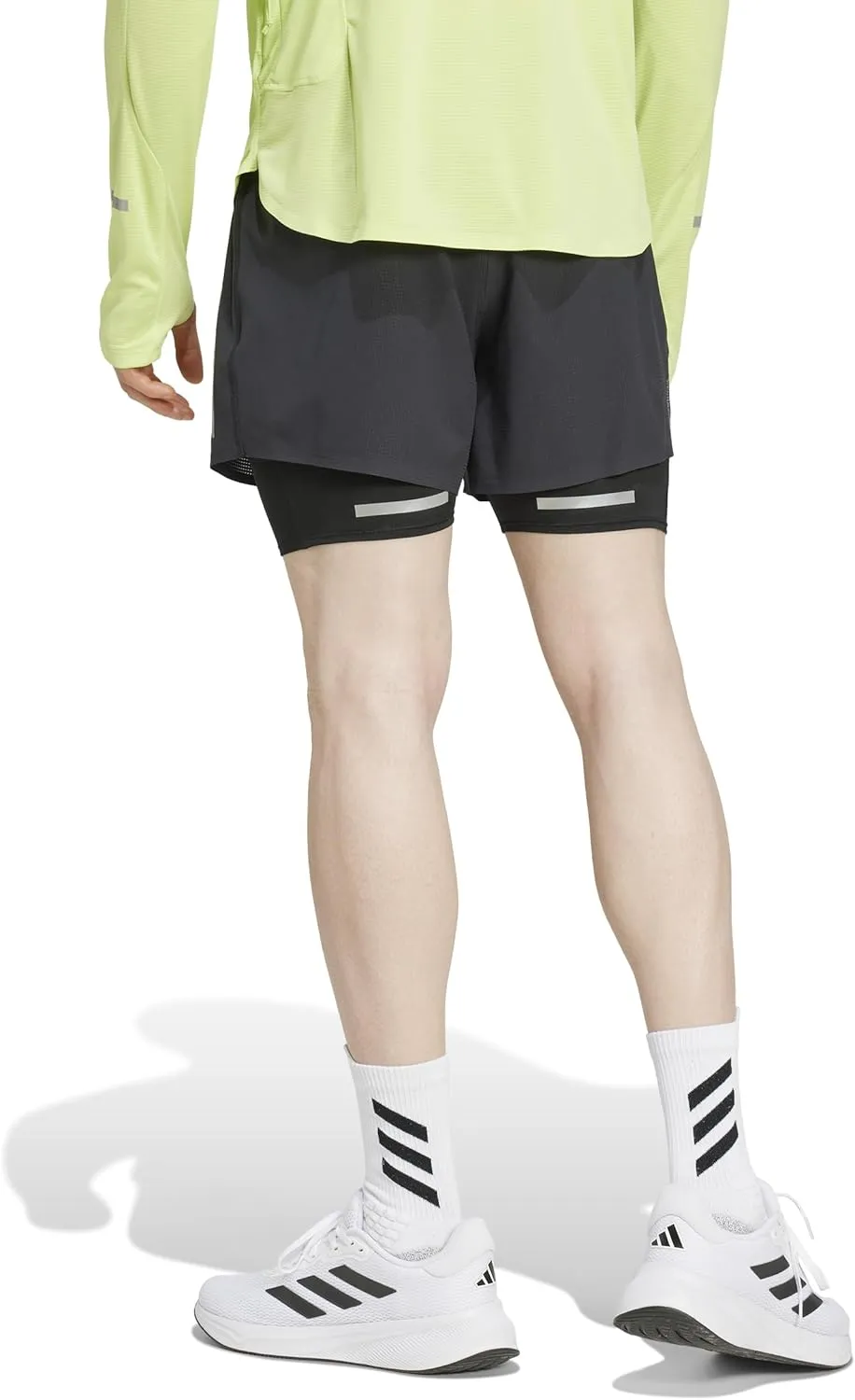 adidas Men's Ultimate Running Reflective Two-in-One Shorts