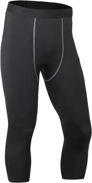 aihihe Mens Leggings Sexy Compression Underwear Gym Legging Compression Workout Pant Mens Running Tights Cold Weather Men Track Tights Tights with Pockets Men