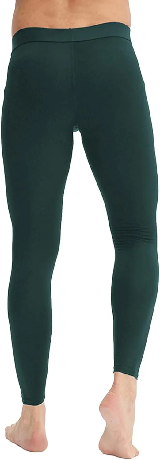 aihihe Mens Running Leggings Winter Red Compression Pant Mens Gym Tights Compression Pants Black Athletic Leggings for Men