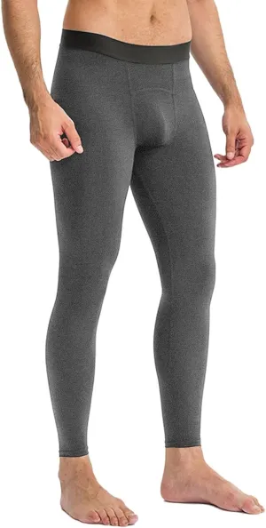 aihihe Mens Running Leggings Winter Red Compression Pant Mens Gym Tights Compression Pants Black Athletic Leggings for Men
