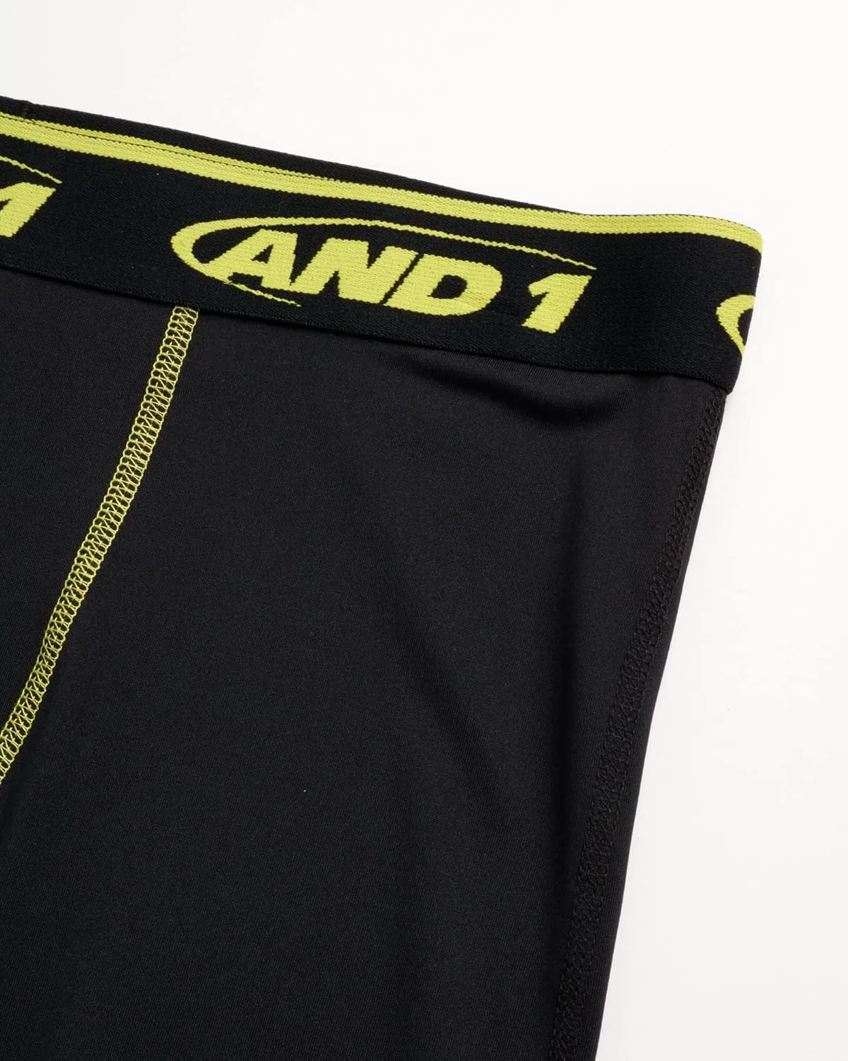 AND1 Men's Compression Pants - Athletic Performance Leggings Compression Tights - Full Length & Crop Base Layer Pants (S-XL)