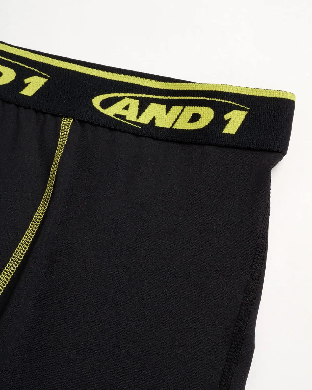 AND1 Men's Compression Pants - Athletic Performance Leggings Compression Tights - Full Length & Crop Base Layer Pants (S-XL)