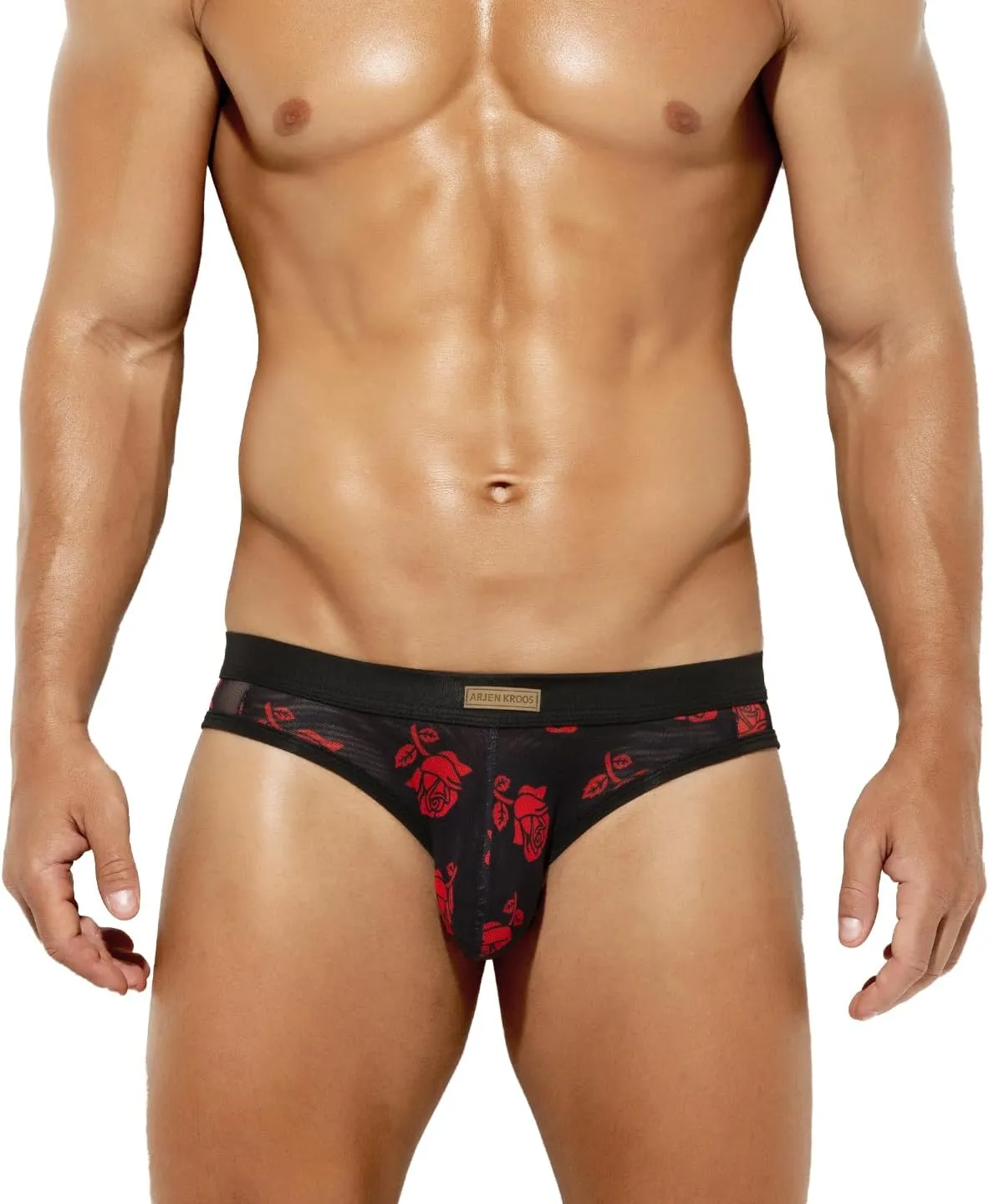 Arjen Kroos Men Sexy Underwear Breathable Comfortable Mesh Briefs