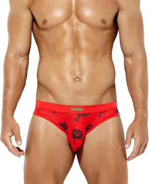 Arjen Kroos Men Sexy Underwear Breathable Comfortable Mesh Briefs