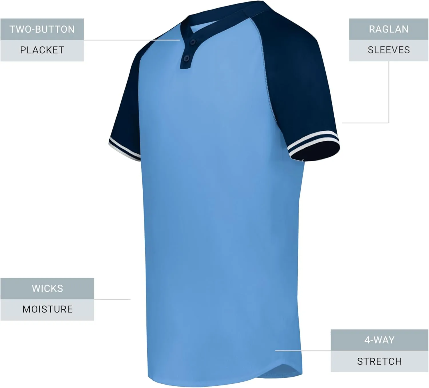 Augusta Sportswear Cutter  Henley Jersey