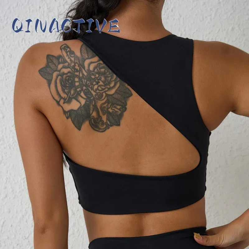 Backless Sports Bra – Shockproof, Quick-Dry Fitness & Yoga Crop Top