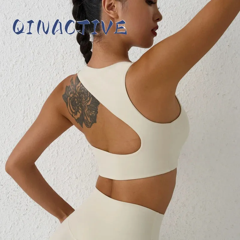 Backless Sports Bra – Shockproof, Quick-Dry Fitness & Yoga Crop Top