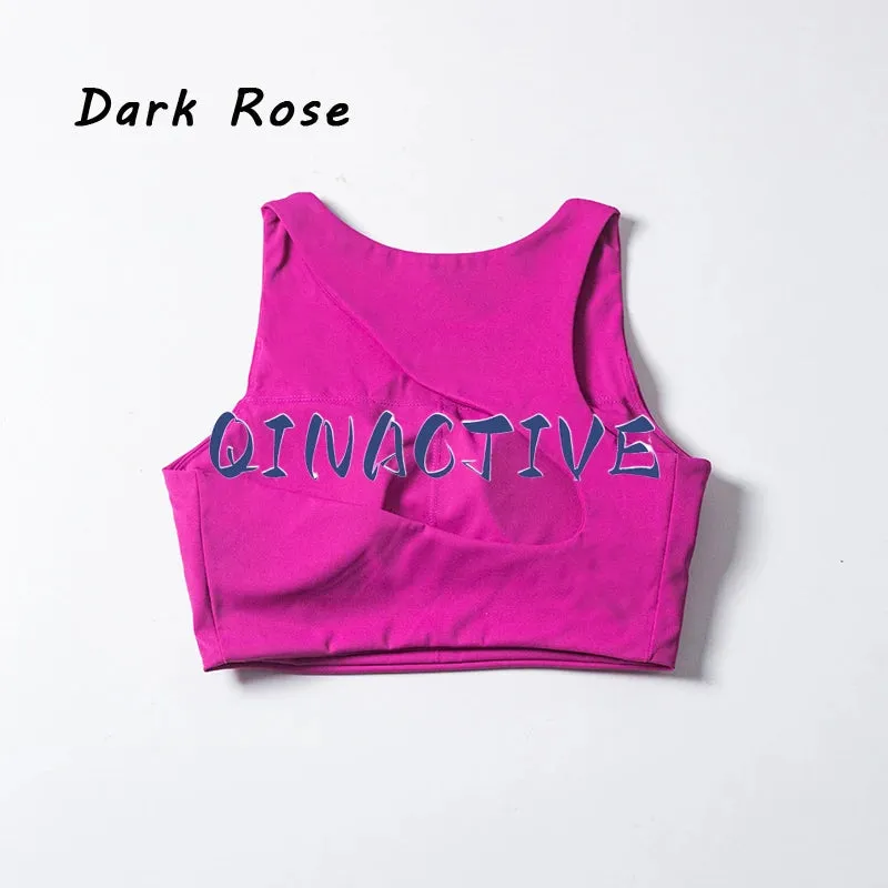 Backless Sports Bra – Shockproof, Quick-Dry Fitness & Yoga Crop Top