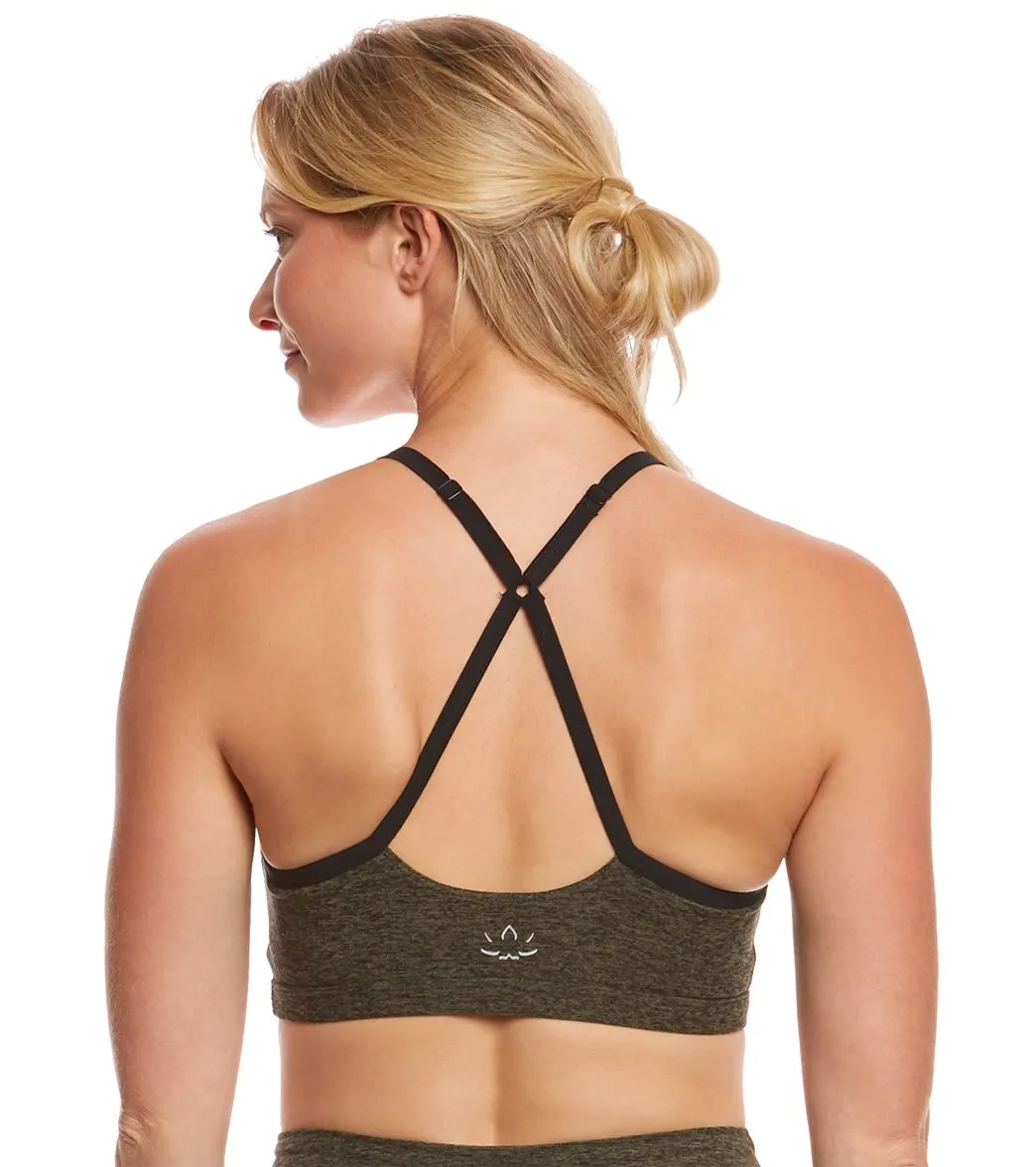 Beyond Yoga Spacedye Stacked And Sliced Racer Yoga Sports Bra