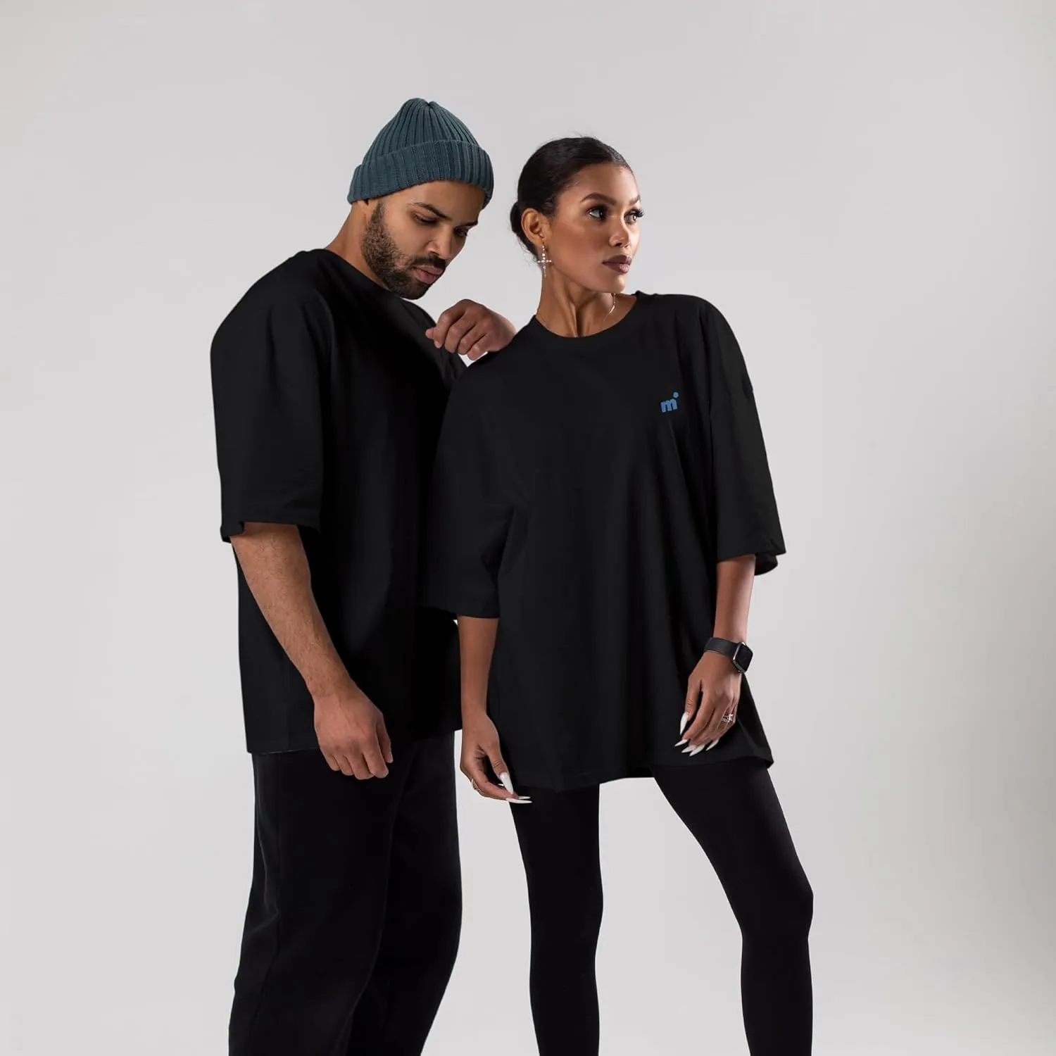 Black Basic Oversized T-Shirt |0 Heavy Cotton | Eco-Friendly - Sustainable | Loose Fit | Unisex