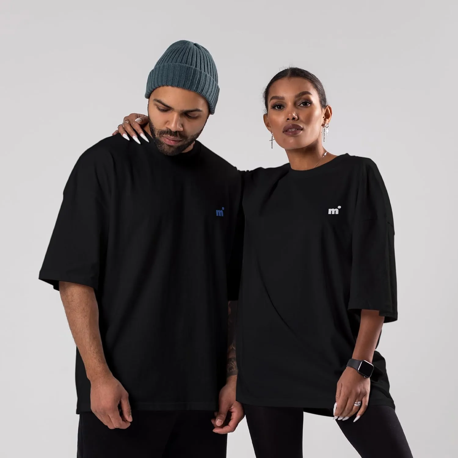 Black Basic Oversized T-Shirt |0 Heavy Cotton | Eco-Friendly - Sustainable | Loose Fit | Unisex