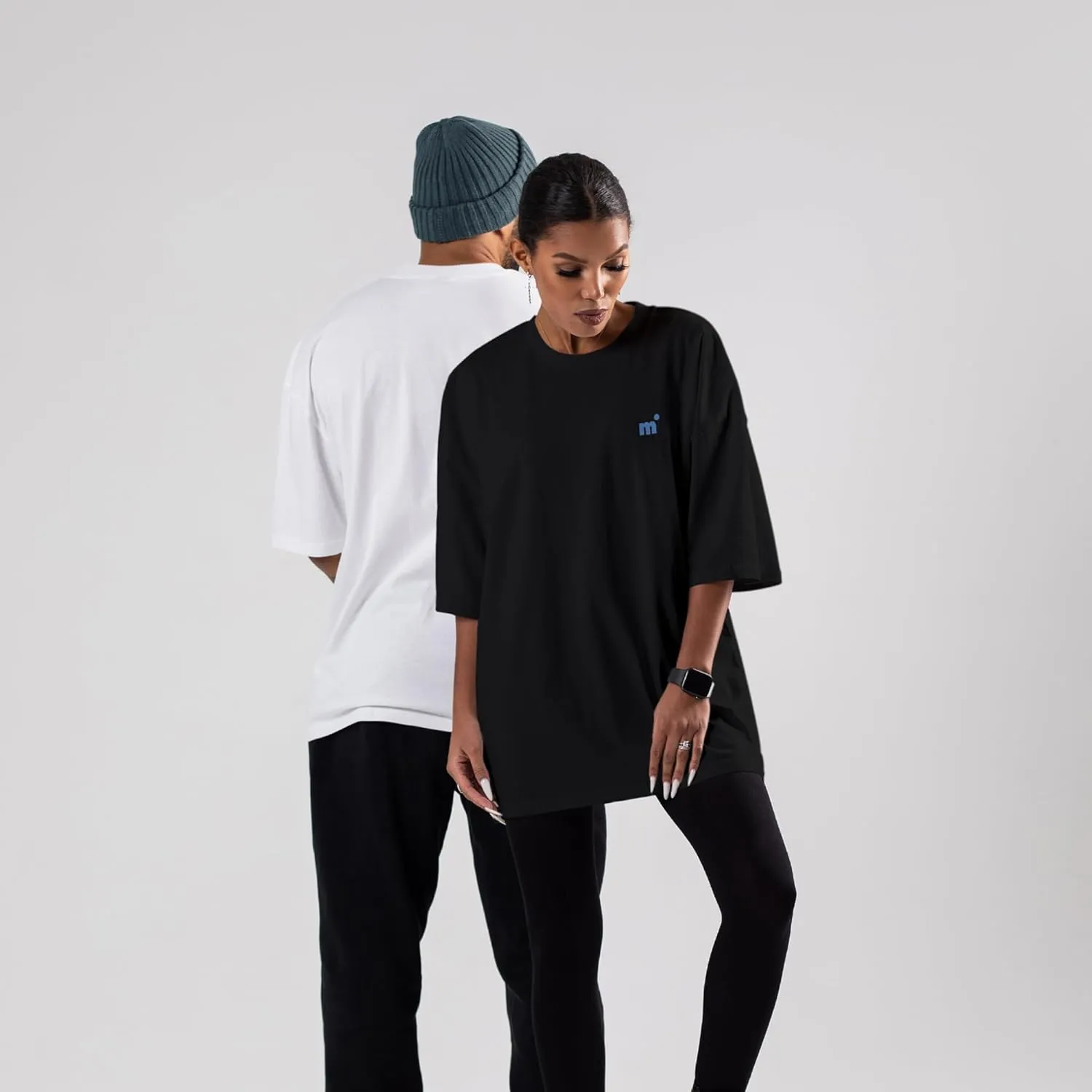 Black Basic Oversized T-Shirt |0 Heavy Cotton | Eco-Friendly - Sustainable | Loose Fit | Unisex