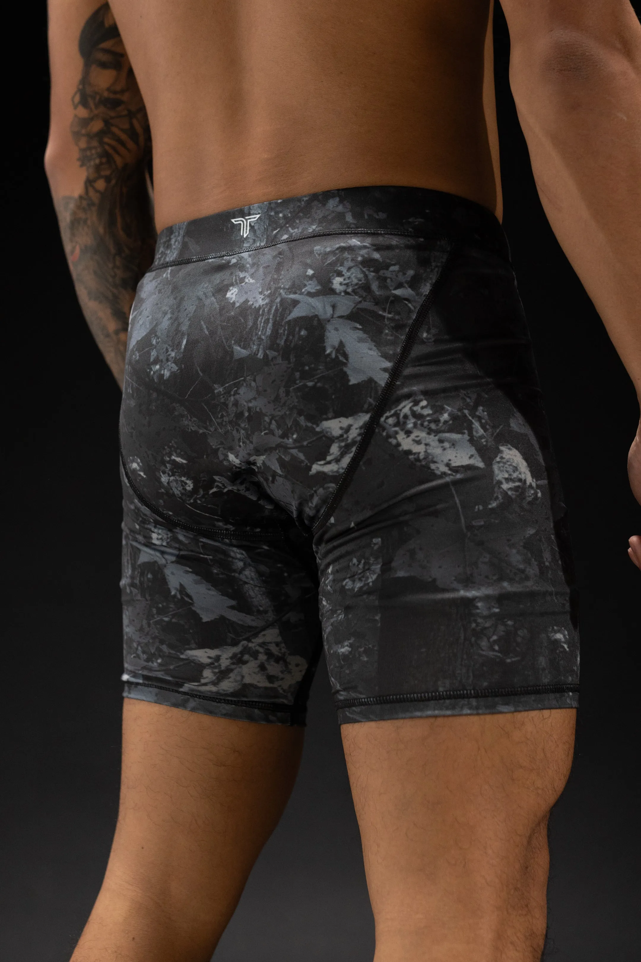 Blackout Hunter Camo Compression Shorts