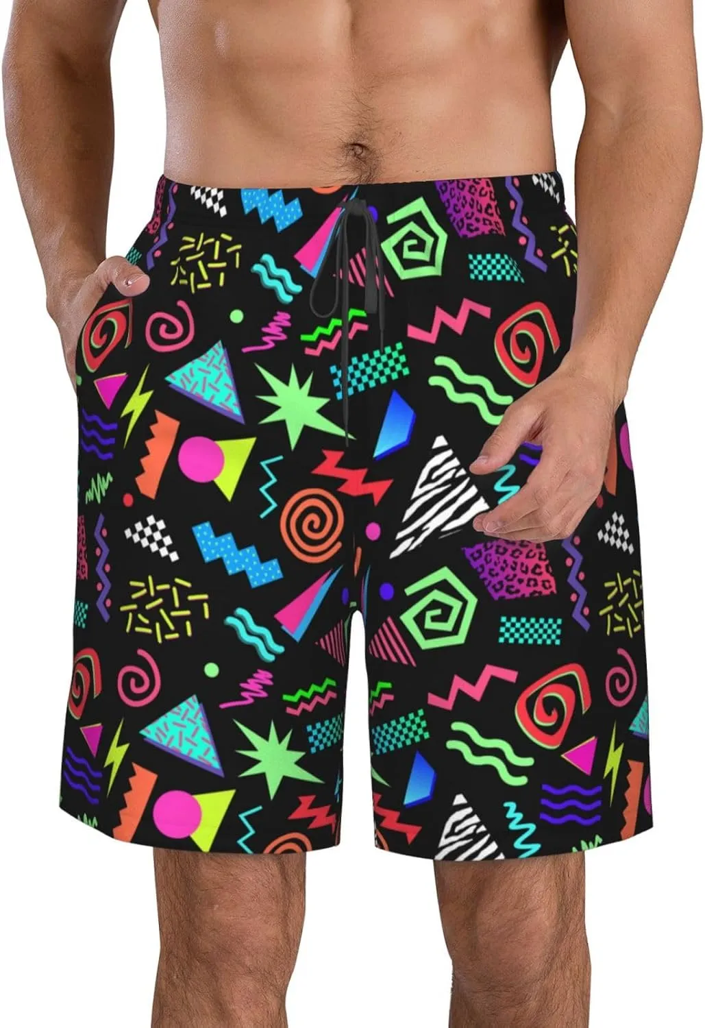 Board Shorts Mens Swim Trunks Swimwear Quick Dry Beach Swimsuits