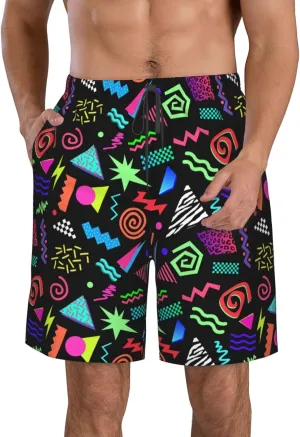 Board Shorts Mens Swim Trunks Swimwear Quick Dry Beach Swimsuits