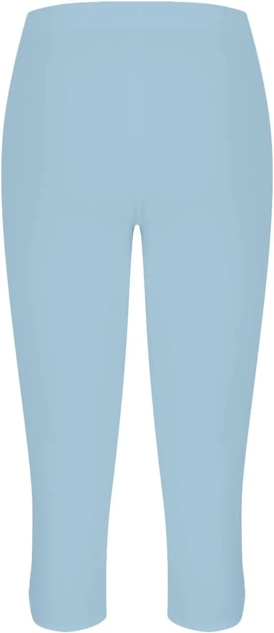 BOXIACEY Capri Leggings for Women 2025 Knee Length Yoga Pants High Waisted Workout Leggings Casual Summer Cropped Pants