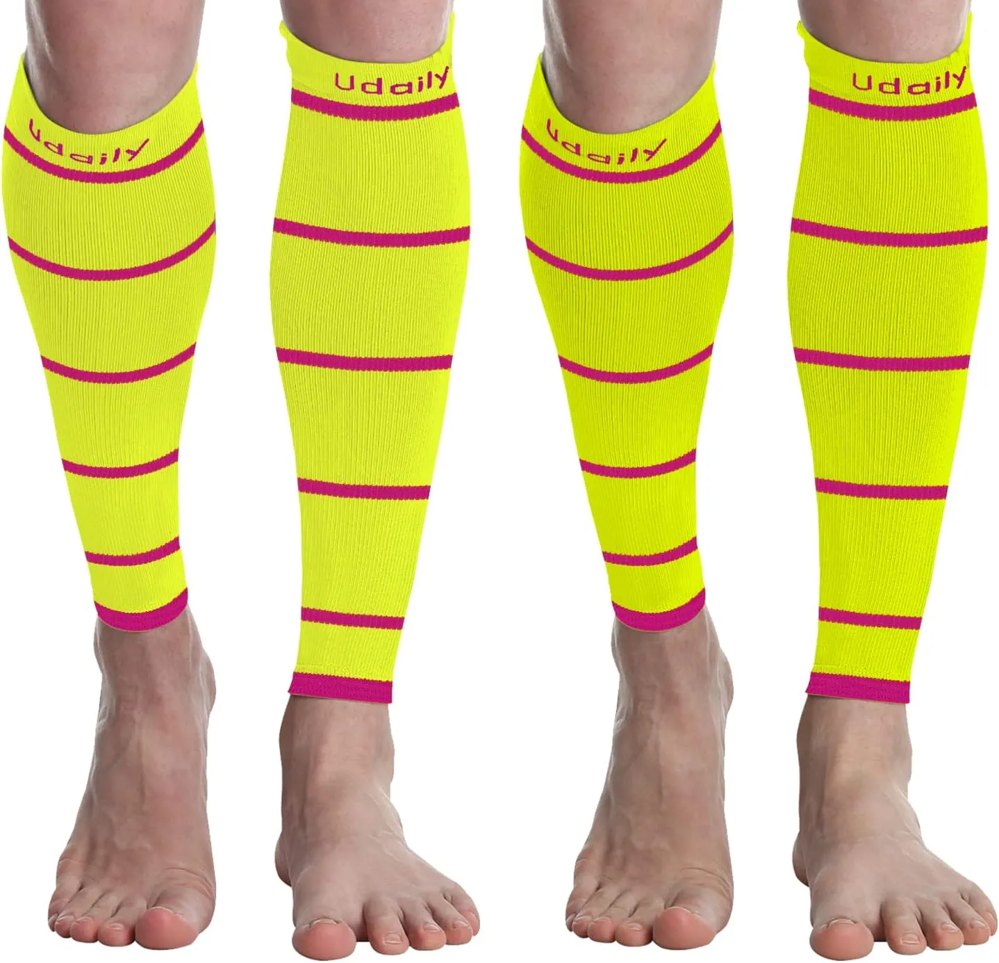 Calf Compression Sleeves for Men & Women (20-30mmhg) - Leg Support Compression Socks for Shin Splint & Calf Pain Relief