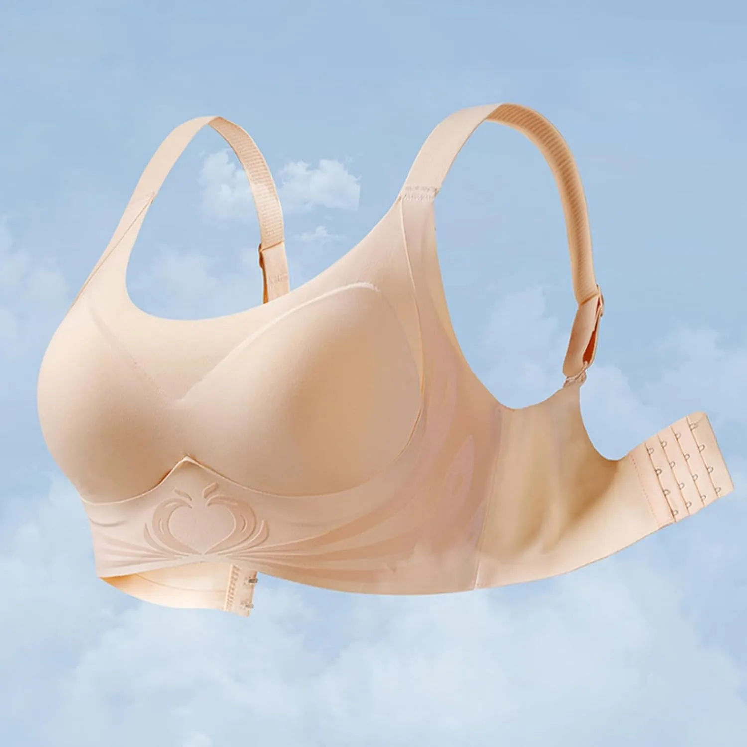 Caralush Lushfitting Powerful Push-Up Seamless Bra,Anti-Sagging Super Gather Bra Wireless Pushup Bra,Camixs Bra
