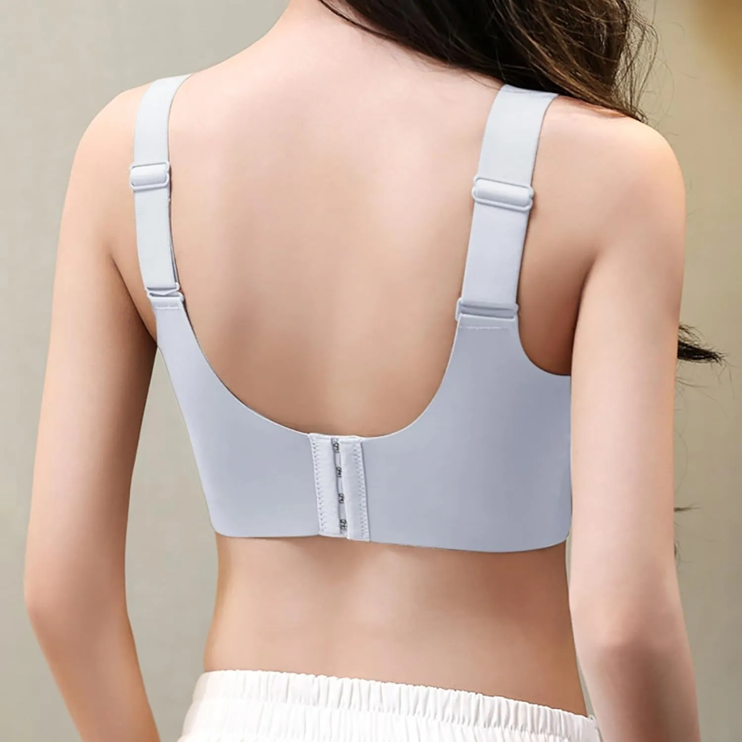 Caralush Lushfitting Powerful Push-Up Seamless Bra,Anti-Sagging Super Gather Bra Wireless Pushup Bra,Camixs Bra