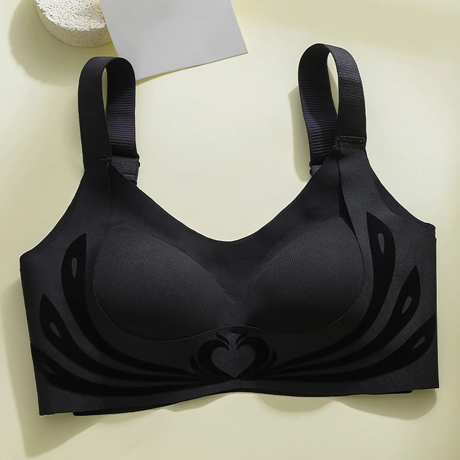 Caralush Lushfitting Powerful Push-Up Seamless Bra,Anti-Sagging Super Gather Bra Wireless Pushup Bra,Camixs Bra