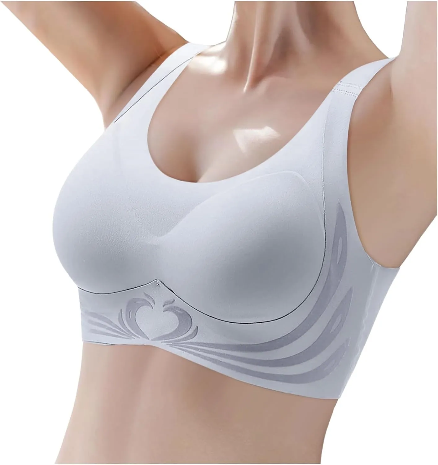 Caralush Lushfitting Powerful Push-Up Seamless Bra,Anti-Sagging Super Gather Bra Wireless Pushup Bra,Camixs Bra