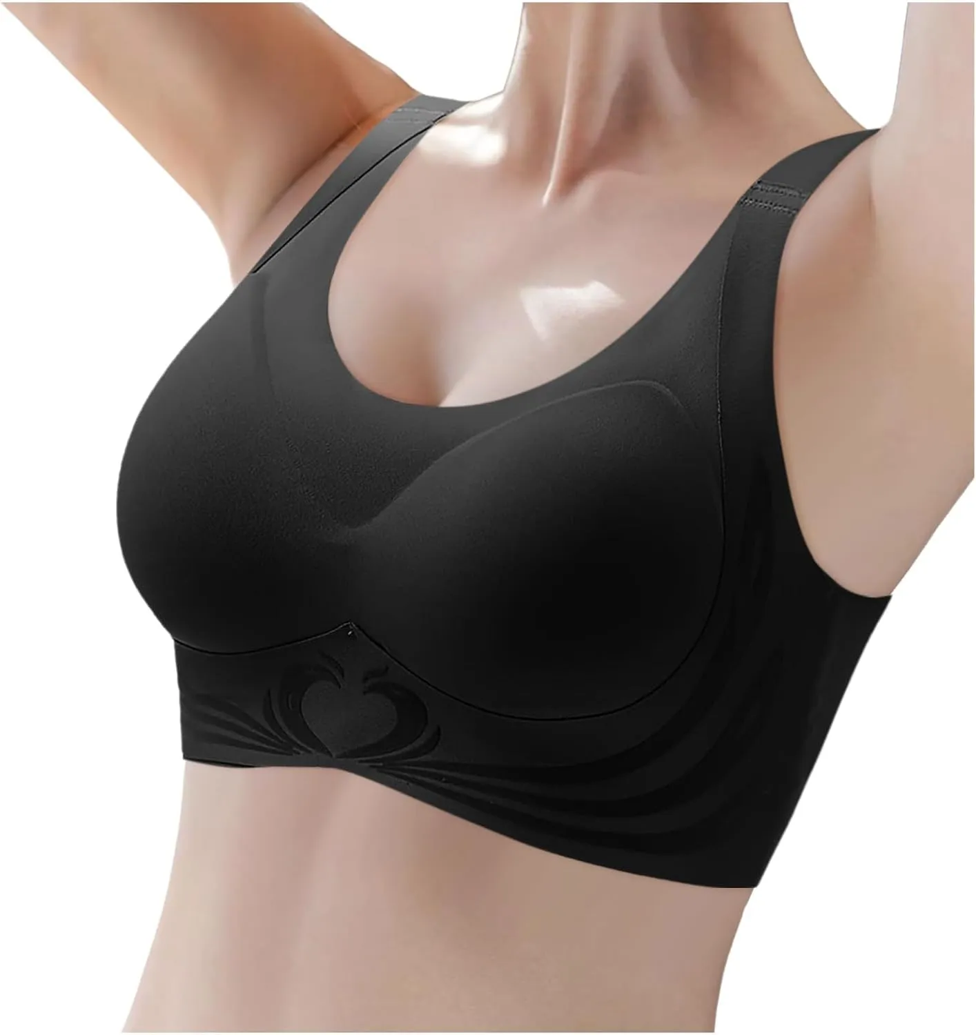 Caralush Lushfitting Powerful Push-Up Seamless Bra,Anti-Sagging Super Gather Bra Wireless Pushup Bra,Camixs Bra