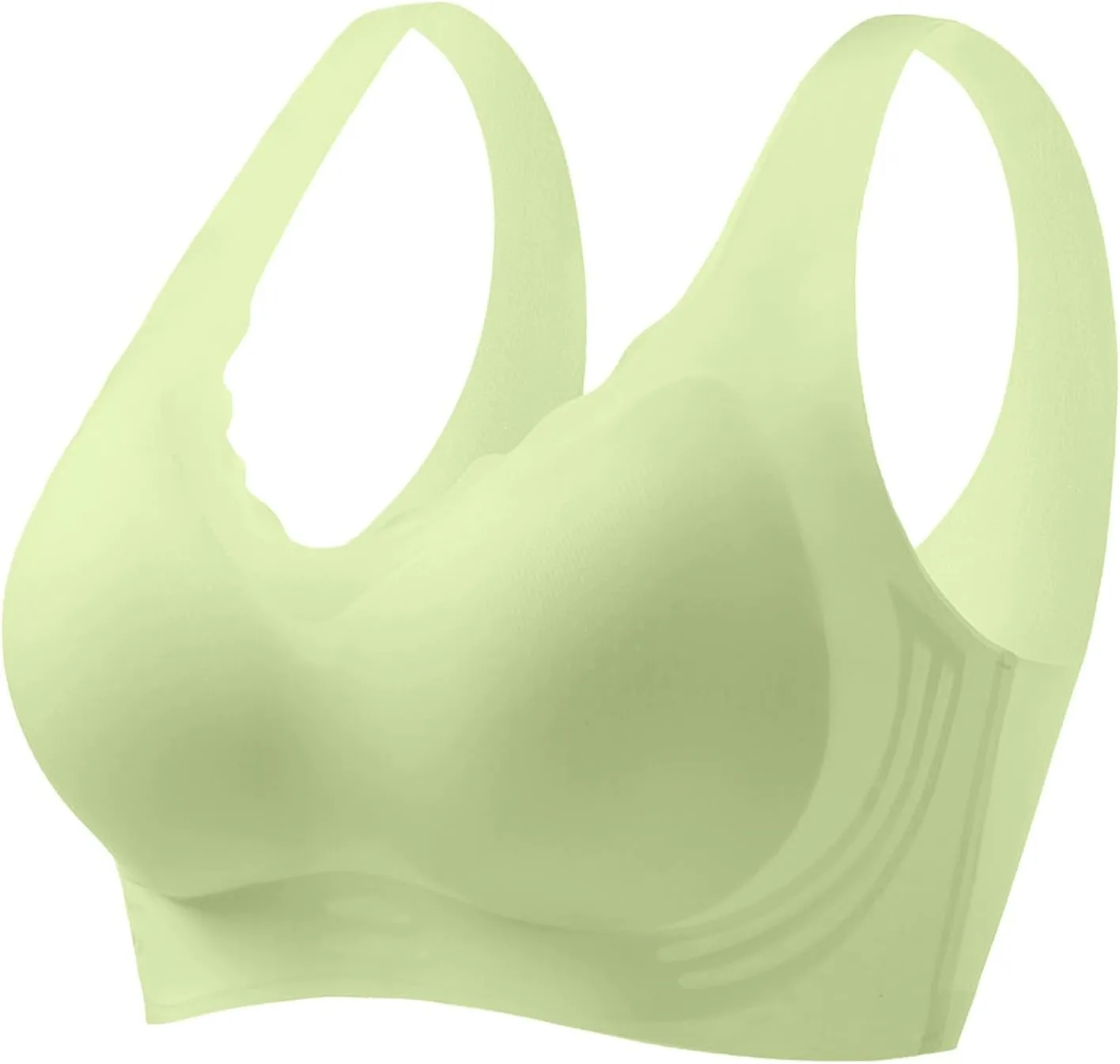 Caralush Pushup Bra, Lifting Bras for Sagging Breasts Super Gather Bra Wireless Push-Up Bra for Women Everyday Women's Wireless Bra with Seamless Smooth Comfort Wirefree T Shirt Bra 3X-Large