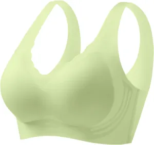 Caralush Pushup Bra, Lifting Bras for Sagging Breasts Super Gather Bra Wireless Push-Up Bra for Women Everyday Women's Wireless Bra with Seamless Smooth Comfort Wirefree T Shirt Bra 3X-Large