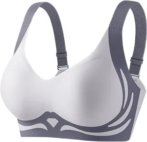 Caralush Pushup Bra, Lifting Bras for Sagging Breasts Super Gather Bra Wireless Push-Up Bra for Women Everyday Women's Wireless Bra with Seamless Smooth Comfort Wirefree T Shirt Bra 3X-Large