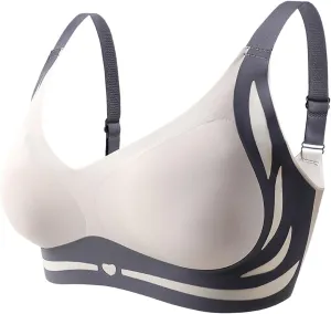 Caralush Pushup Bra, Lifting Bras for Sagging Breasts Super Gather Bra Wireless Push-Up Bra for Women Everyday Women's Wireless Bra with Seamless Smooth Comfort Wirefree T Shirt Bra Medium