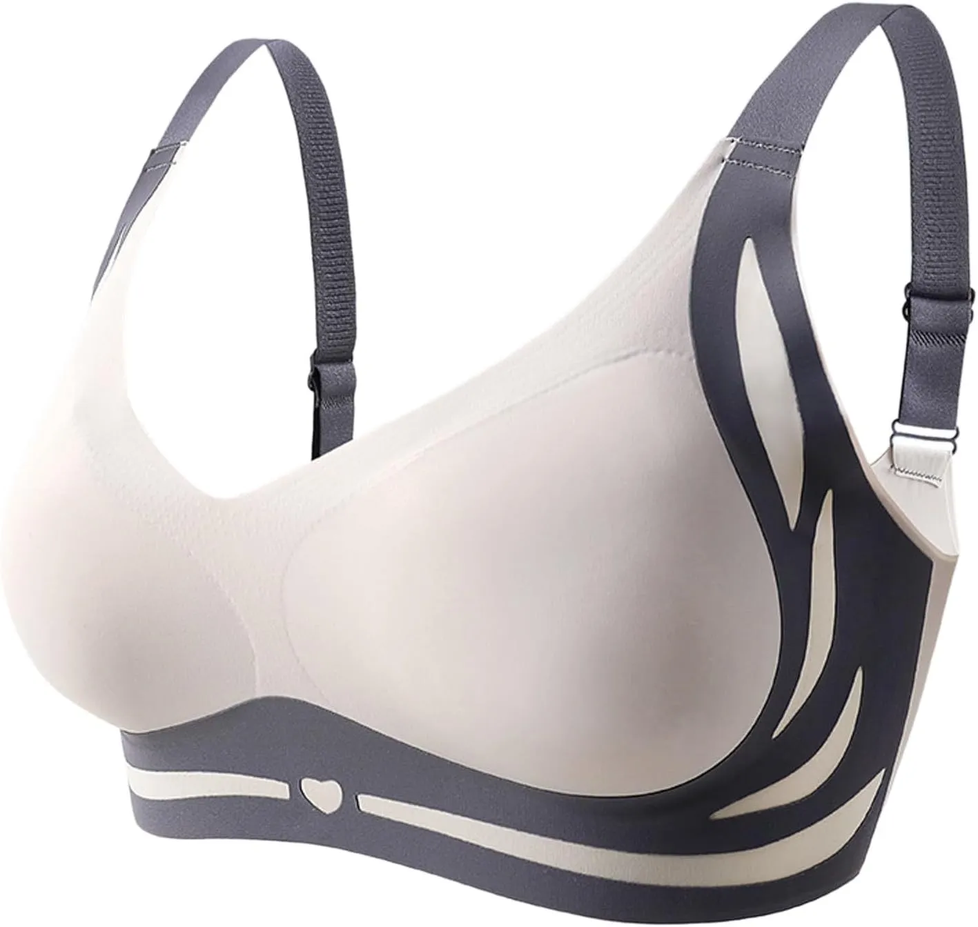 Caralush Pushup Bra, Lifting Bras for Sagging Breasts Super Gather Bra Wireless Push-Up Bra for Women Everyday Women's Wireless Bra with Seamless Smooth Comfort Wirefree T Shirt Bra Medium