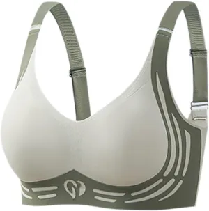 Caralush Pushup Bra, Lifting Bras for Sagging Breasts Super Gather Bra Wireless Push-Up Bra for Women Everyday Women's Wireless Bra with Seamless Smooth Comfort Wirefree T Shirt Bra Medium