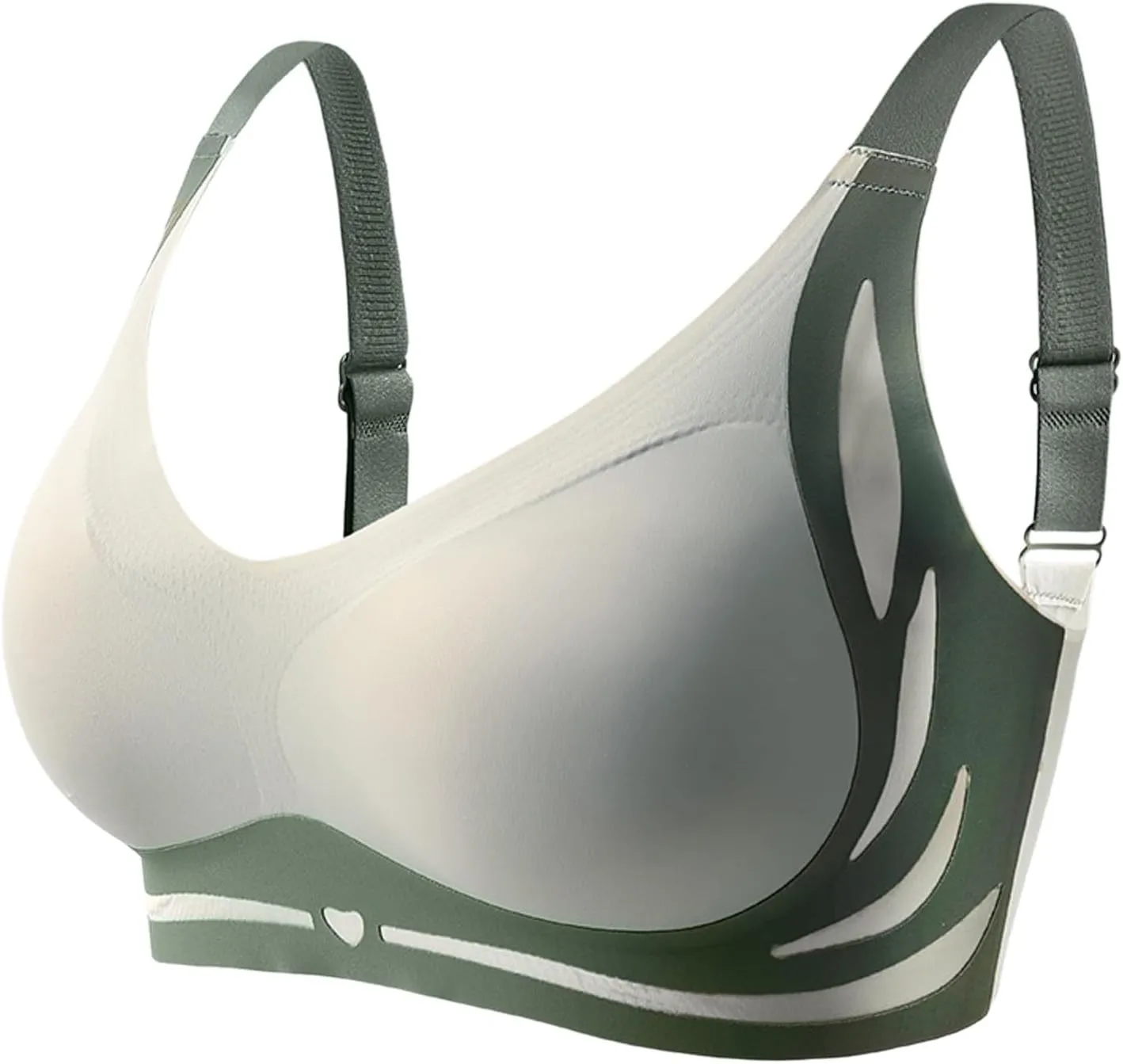 Caralush Pushup Bra, Lifting Bras for Sagging Breasts Super Gather Bra Wireless Push-Up Bra for Women Everyday Women's Wireless Bra with Seamless Smooth Comfort Wirefree T Shirt Bra Medium