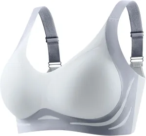 Caralush Pushup Bra, Lifting Bras for Sagging Breasts Super Gather Bra Wireless Push-Up Bra for Women Everyday Women's Wireless Bra with Seamless Smooth Comfort Wirefree T Shirt Bra Medium