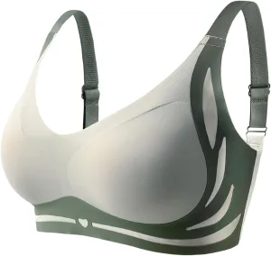 Caralush Pushup Bra, Lifting Bras for Sagging Breasts Super Gather Bra Wireless Push-Up Bra for Women Everyday Women's Wireless Bra with Seamless Smooth Comfort Wirefree T Shirt Bra Medium