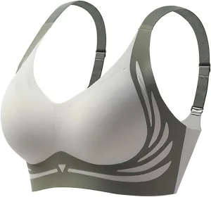 Caralush Pushup Bra, Lifting Bras for Sagging Breasts Super Gather Bra Wireless Push-Up Bra for Women Everyday Women's Wireless Bra with Seamless Smooth Comfort Wirefree T Shirt Bra X-Large