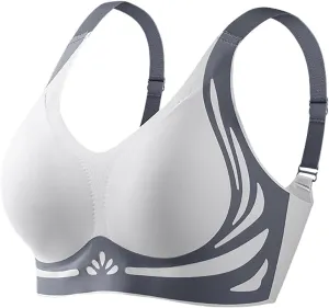 Caralush Pushup Bra, Lifting Bras for Sagging Breasts Super Gather Bra Wireless Push-Up Bra for Women Everyday Women's Wireless Bra with Seamless Smooth Comfort Wirefree T Shirt Bra X-Large