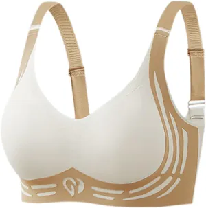 Caralush Pushup Bra, Lifting Bras for Sagging Breasts Super Gather Bra Wireless Push-Up Bra for Women Everyday Women's Wireless Bra with Seamless Smooth Comfort Wirefree T Shirt Bra X-Large