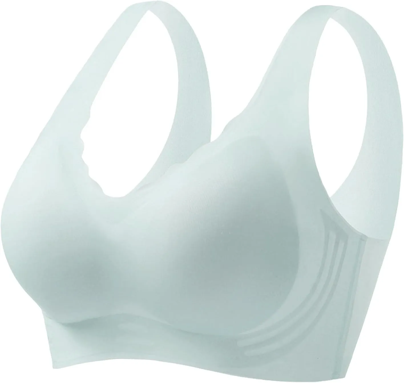 Caralush Pushup Bra, Lifting Bras for Sagging Breasts Super Gather Bra Wireless Push-Up Bra for Women Everyday Women's Wireless Bra with Seamless Smooth Comfort Wirefree T Shirt Bra X-Large