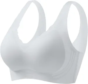 Caralush Pushup Bra, Lifting Bras for Sagging Breasts Super Gather Bra Wireless Push-Up Bra for Women Everyday Women's Wireless Bra with Seamless Smooth Comfort Wirefree T Shirt Bra XX-Large