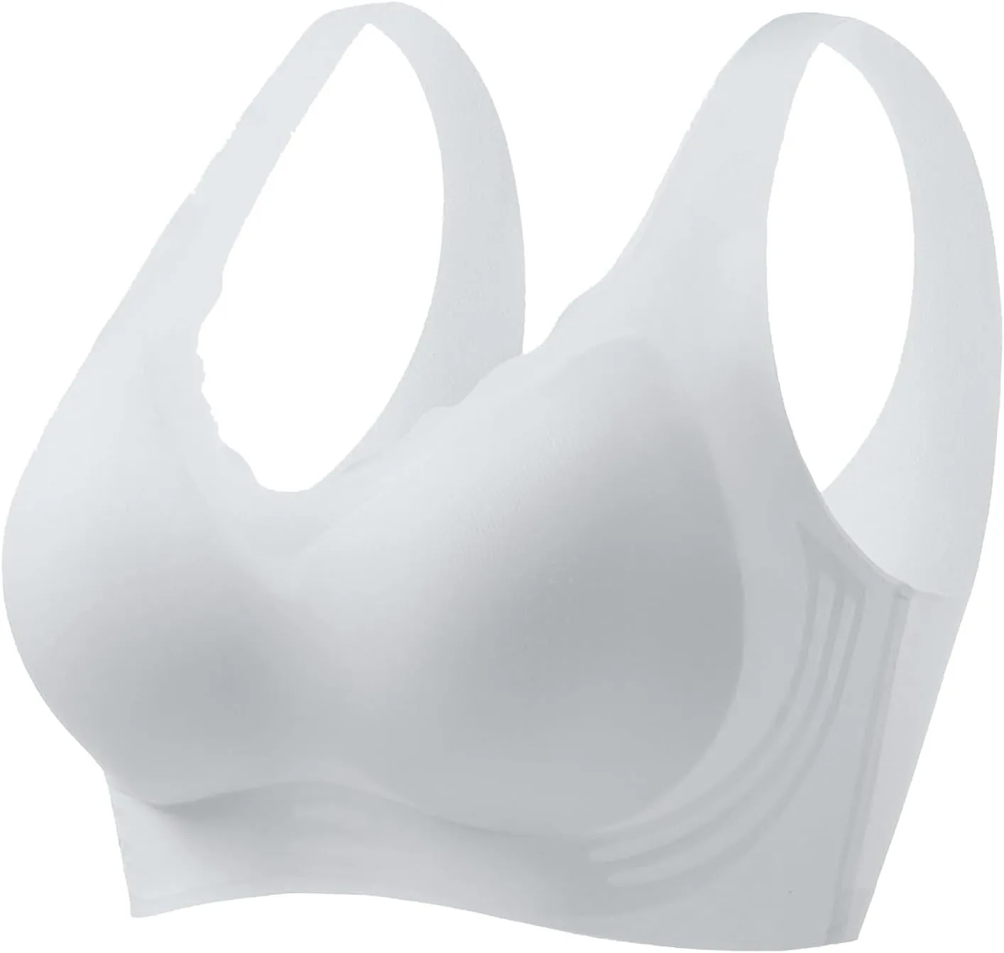 Caralush Pushup Bra, Lifting Bras for Sagging Breasts Super Gather Bra Wireless Push-Up Bra for Women Everyday Women's Wireless Bra with Seamless Smooth Comfort Wirefree T Shirt Bra XX-Large