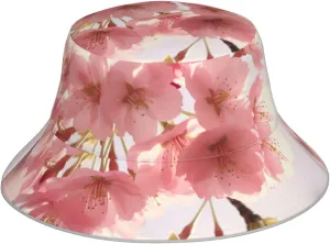 Cherry Blossom Bucket Hat for Men Women Fashion Sun Cap Packable Outdoor Fisherman Cap Visor Hat