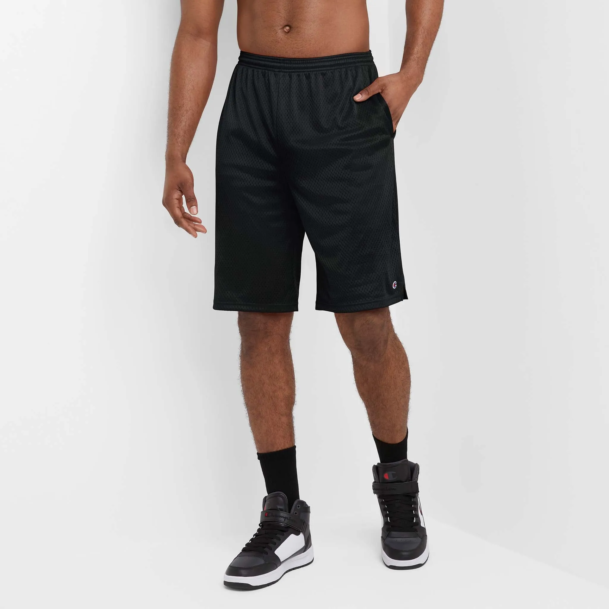 Classic Mesh Gym Shorts, C Logo - Big & Tall