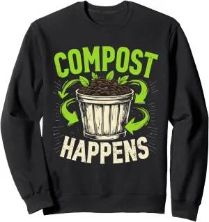 Composting Enthusiasts Sustainable Gardening Eco-Friendly Sweatshirt