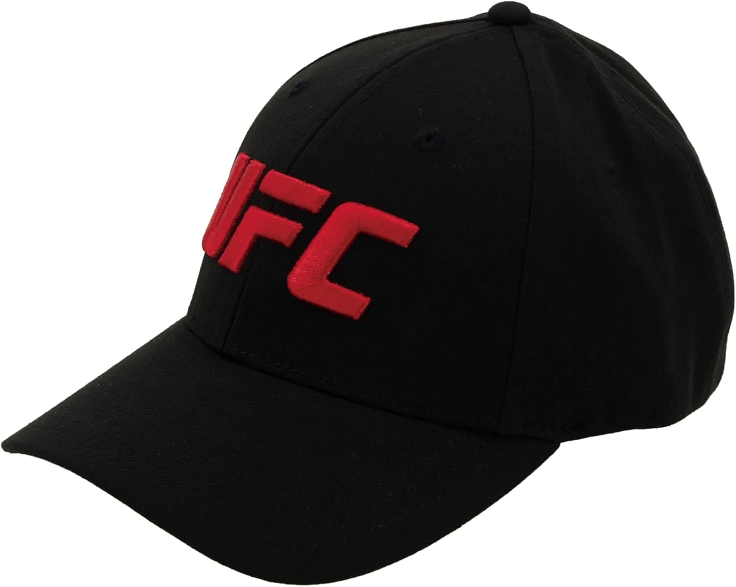 Concept One UFC Baseball Hat, 6 Panel Adult Flex Fit Active Sport Cap with Curved Brim
