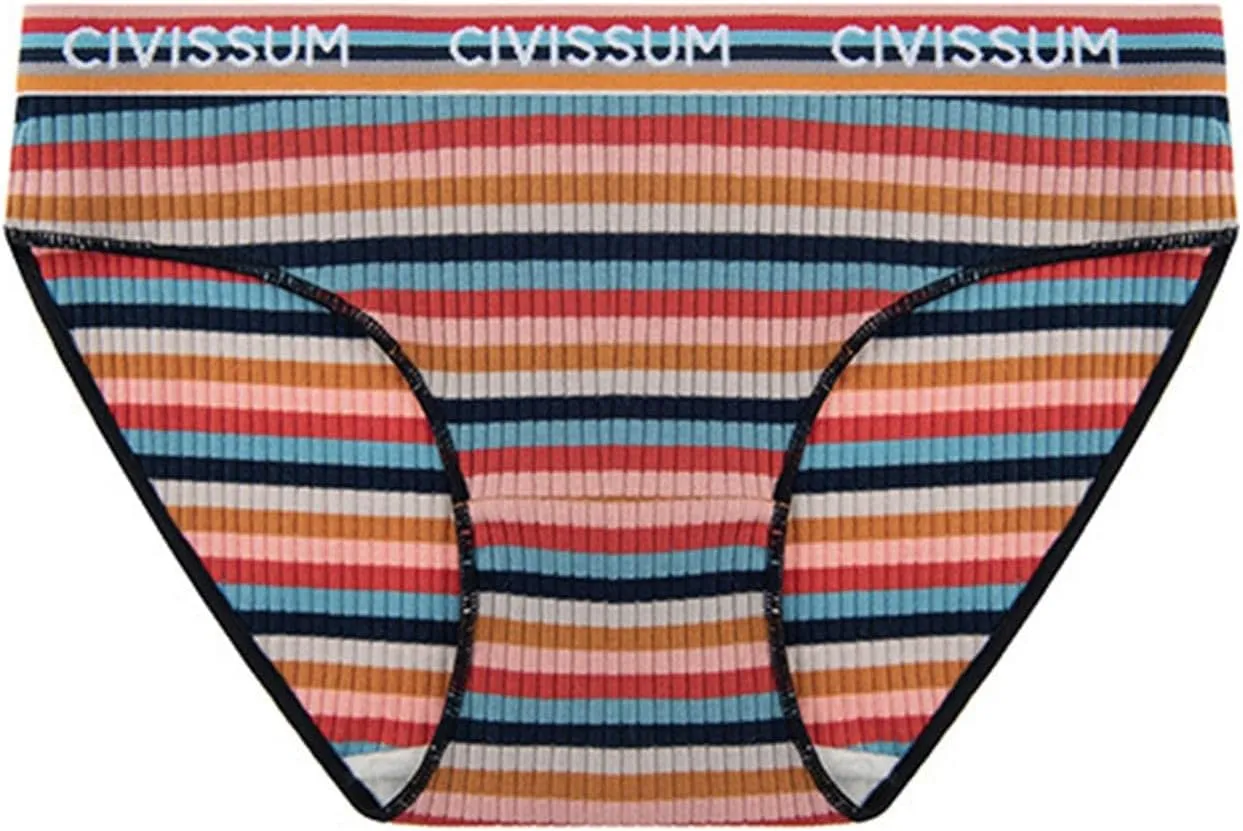 Cotton Underwear for Women Low Waist Briefs Breathable Stretch Comfortable Sexy Ladies Bikini Panties Plus Size